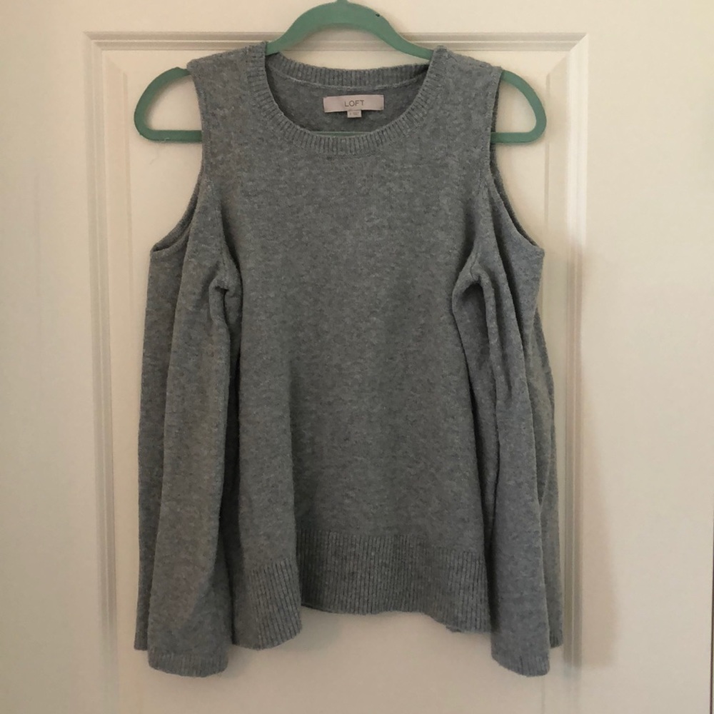 Loft open shoulder sweater